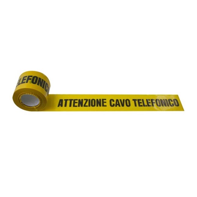 NASTRO SEGNALETICO CAVO TELEFONICO MT.200 FT 30098